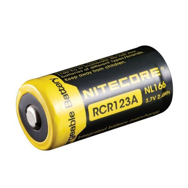 NITECORE LI-ION RECHARGEBALE BATTERY RCR123A (3.7V, 650mAh) - Actiontech