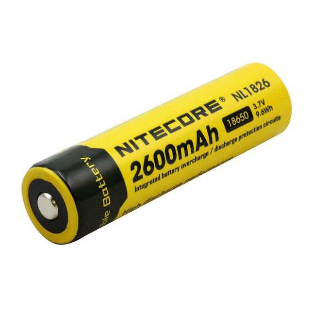 NITECORE LI-ION RECHARGEABLE BATTERY 18650 (3.7V,2600mAh) - Actiontech