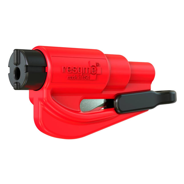 resqme® Car Escape Tool, Seatbelt Cutter / Window Breaker - Red - Actiontech